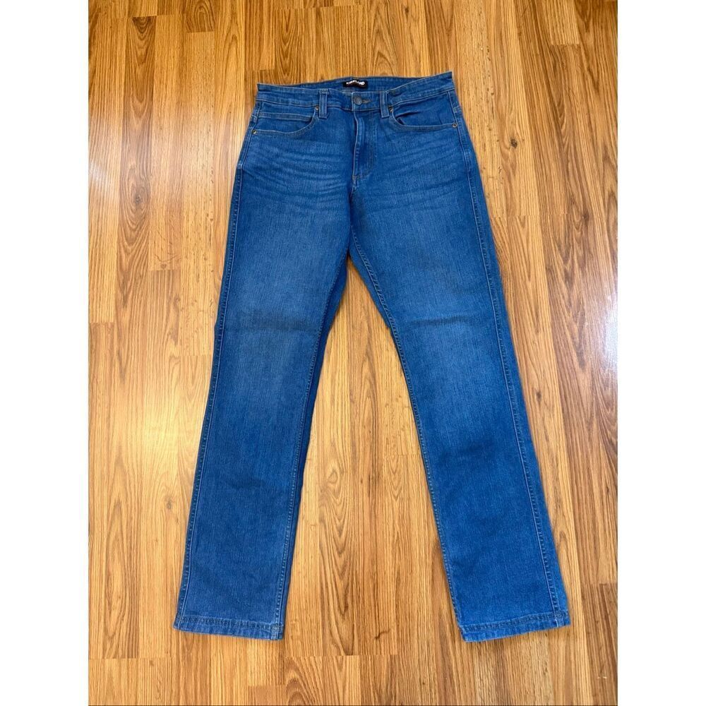 Kirkland Signature Men's Straight Leg Stretch Denim Jeans Blue Size 32x34